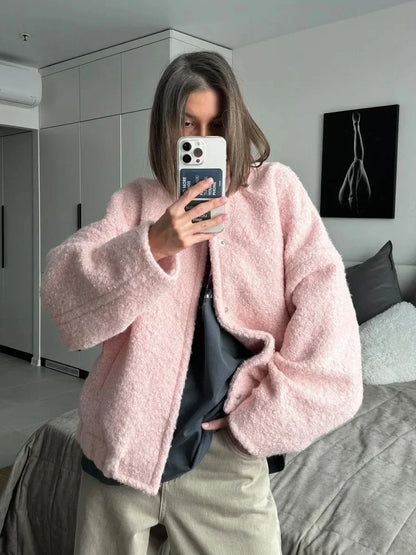 IVY | COMFORTABLE PINK CARDIGAN