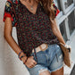 Odette - Summer blouses with floral print