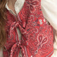 Y2K Rust Colored Bandana Wrap Top Trendy Cropped Streetwear Top - Liora