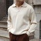 GentleKnit - Men's Long-Sleeve Polo Sweatshirt