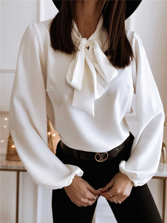 Blouse with Bow for Women - Spring 2025 Collection