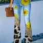Ada - Jeans with floral pattern