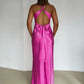 Sleeveless Women's Maxi Dress with Deep V-Neck for Summer