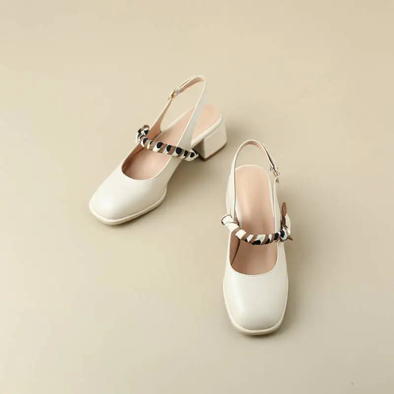 GIAVANNA | PEARL STRAP SLINGBACK HEELS