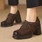 NYSSA | CHUNKY LACE-UP HEELS