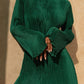 Pleated flare dress