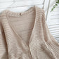 RILYN | OPENWEAVE V-NECK CARDIGAN