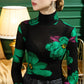 Eileen - Mesh top with floral motif