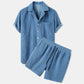 Ribbed Summer Clothing Set for Men  Effortless Style and Comfort for Warm Days