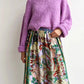 Hazel - Casual skirt with vintage print
