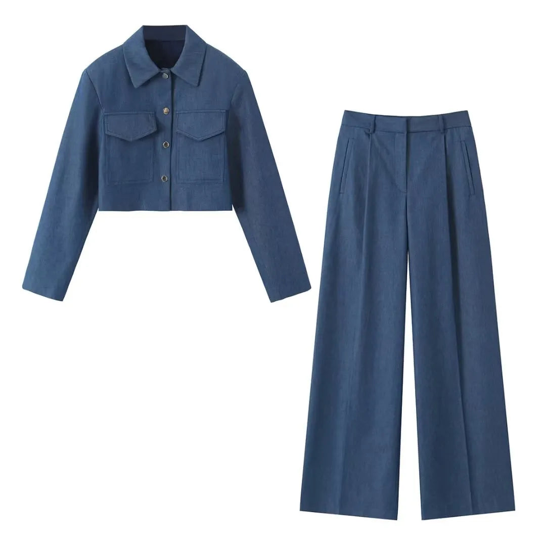 Kamilah - Elegant Streetwear Set [Jacket+Pants]
