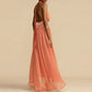 Niamh - Deep V-Neckline Maxi Dress
