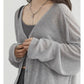 TERRA | DRAPED RELAXED CARDIGAN