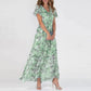 Victoria - Long summer dress with floral pattern