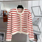 HOLLY | STRIPED CASUAL CARDIGAN