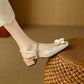 JAYLENE | FLORAL PEARL STRAP HEELS