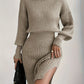 Marilyn - Fashionable turtleneck dress