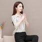 Stylish Women's Chiffon Blouse with Buttons & Turn-down Collar – Fenya