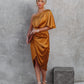 Ariah -Long one shoulder dress