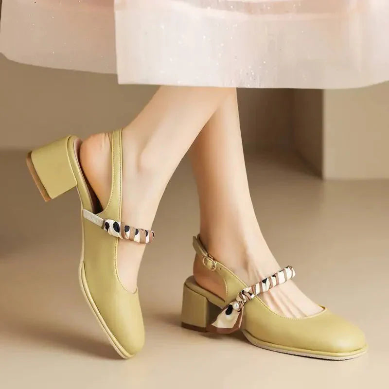 GIAVANNA | PEARL STRAP SLINGBACK HEELS