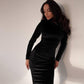 Velvet maxi dress