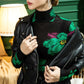 Eileen - Mesh top with floral motif