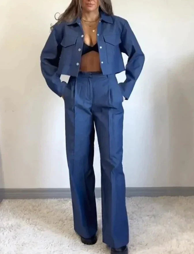 Kamilah - Elegant Streetwear Set [Jacket+Pants]