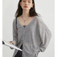 TERRA | DRAPED RELAXED CARDIGAN