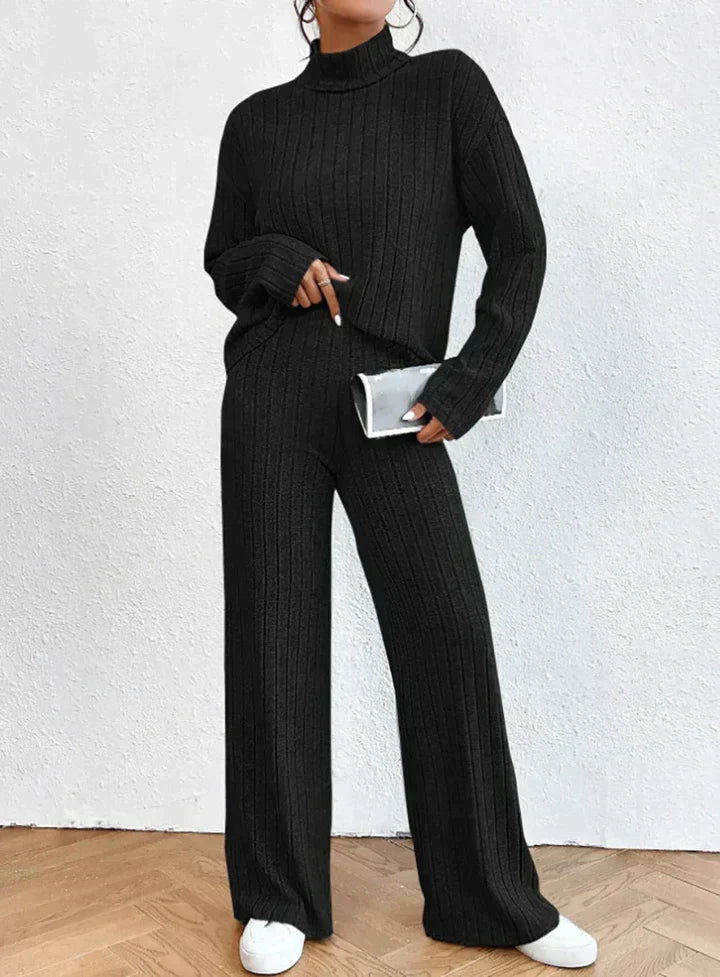 Alice - Knitted pants and turtleneck