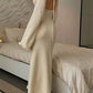 Ruby - Knitted maxi dresses with ruffles