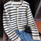 HOLLY | STRIPED CASUAL CARDIGAN