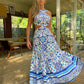 Minerva - Bohemian dress with print