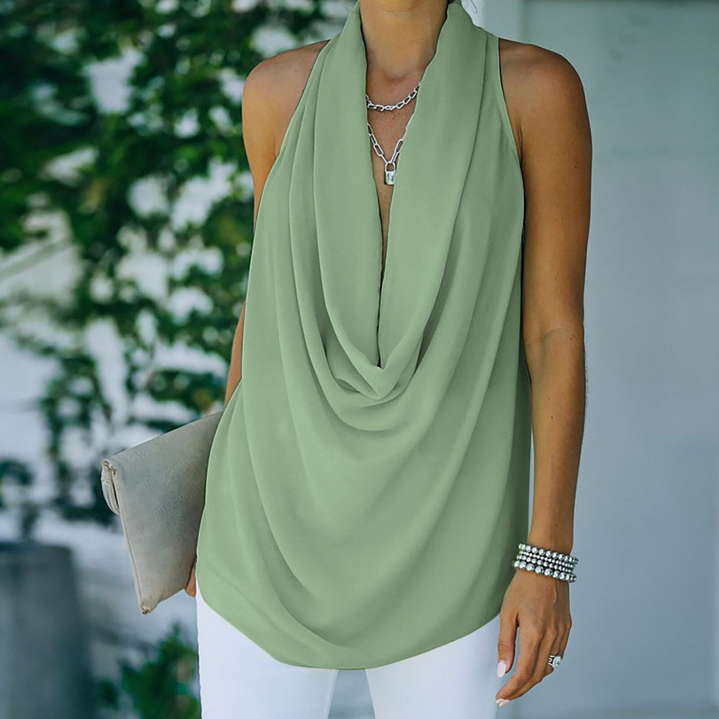 Women's Deep V-Neck Top - Spring 2025 Collection