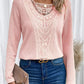 Diana | Women's lace stitching - casual long sleeve blouse