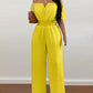 Off-shoulder jumpsuit