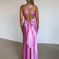 Sleeveless Women's Maxi Dress with Deep V-Neck for Summer