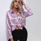 Livia | Women's elegant silk - long sleeve blouse