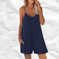Regina - Plain loose cami romper jumpsuit