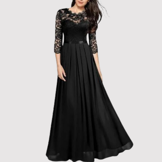 Jansen - Sexy lace chiffon dress