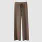 Edith - Knitted wide leg high waisted trousers