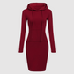 Rosa - Long Sleeve Hooded Dress