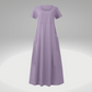 Levy - Plain dress with loose pockets, made of cotton and linen