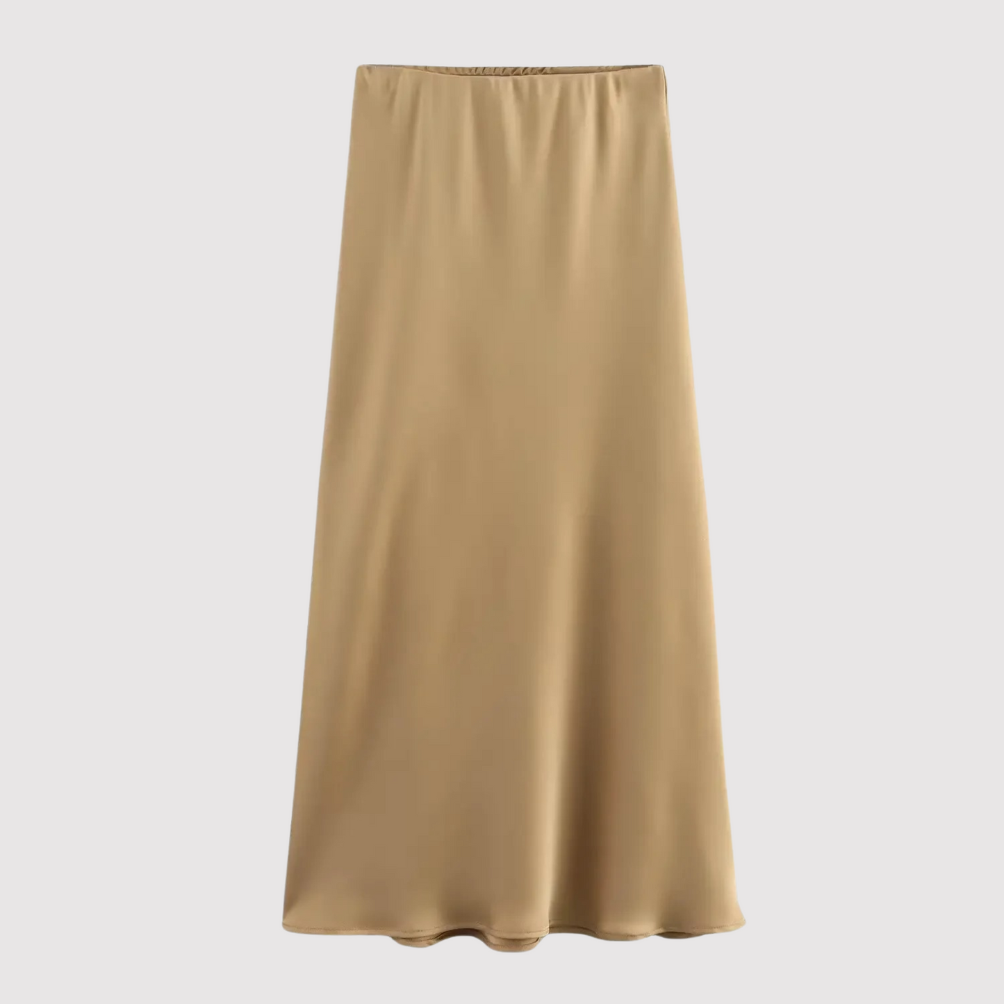 Elsie - Long satin skirt