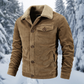 Frank - Winter coat with fur collar military style