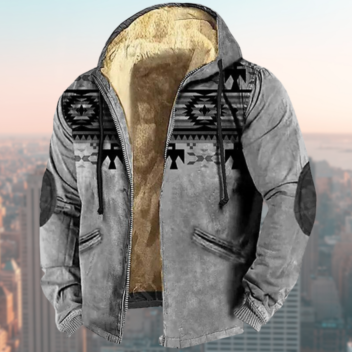 Valor - Hoodie with Tribal Print