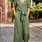 Linn - Belted Jumpsuit with Short Sleeves