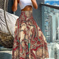 Emmeline - High waist elastic A-line skirt with large swing and long skirt