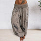 Dorothy - Women's Trousers with Tie Dye Print