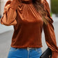 Matilde | Women's puff sleeve - turtleneck blouse