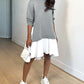 Sandra - Ruffled Sweatshirt Dresses